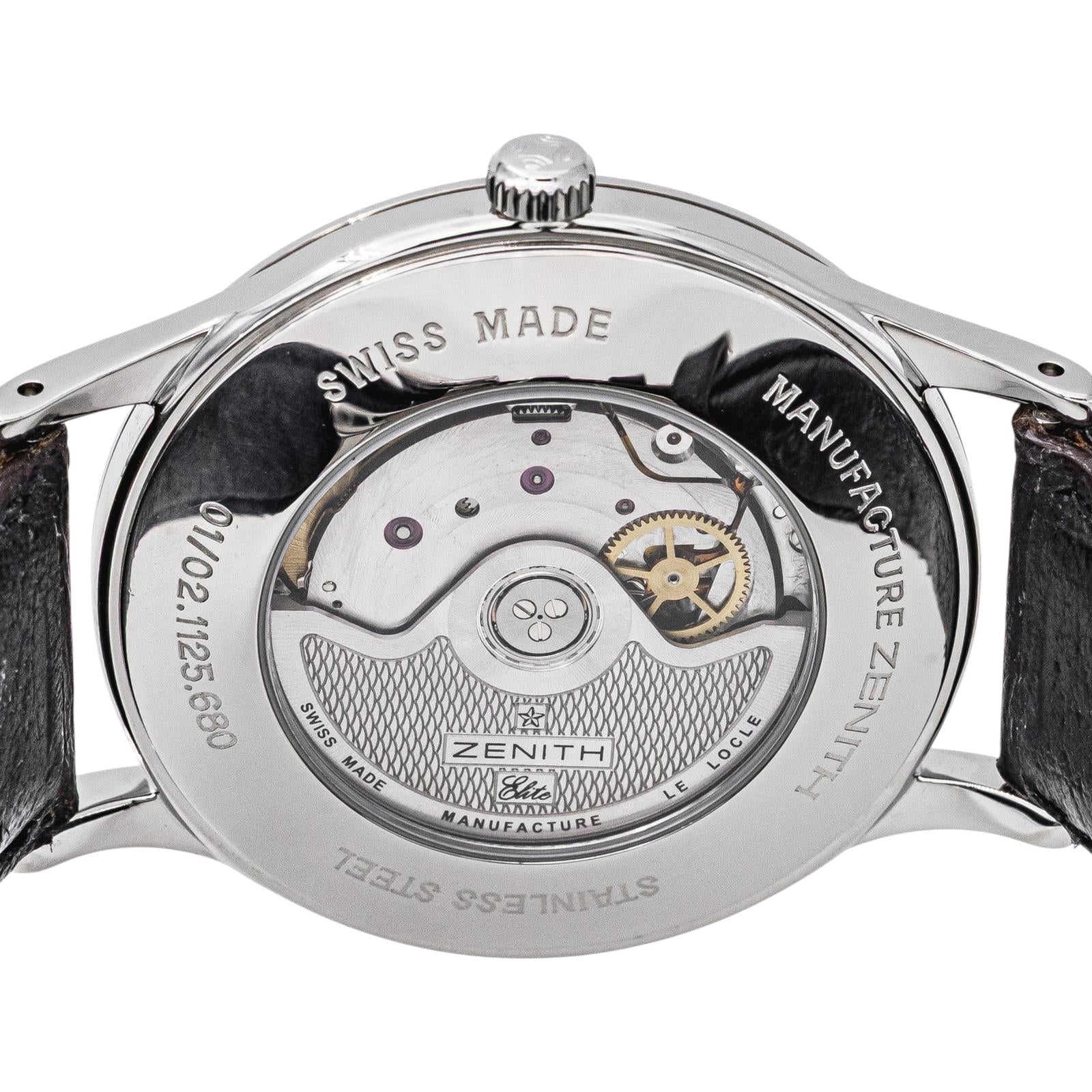 Zenith Elite Watch, Stainless Steel