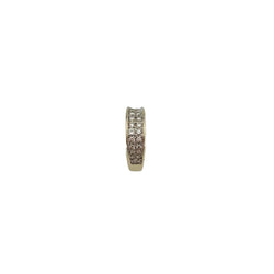 White Gold and Diamond Bangle Ring