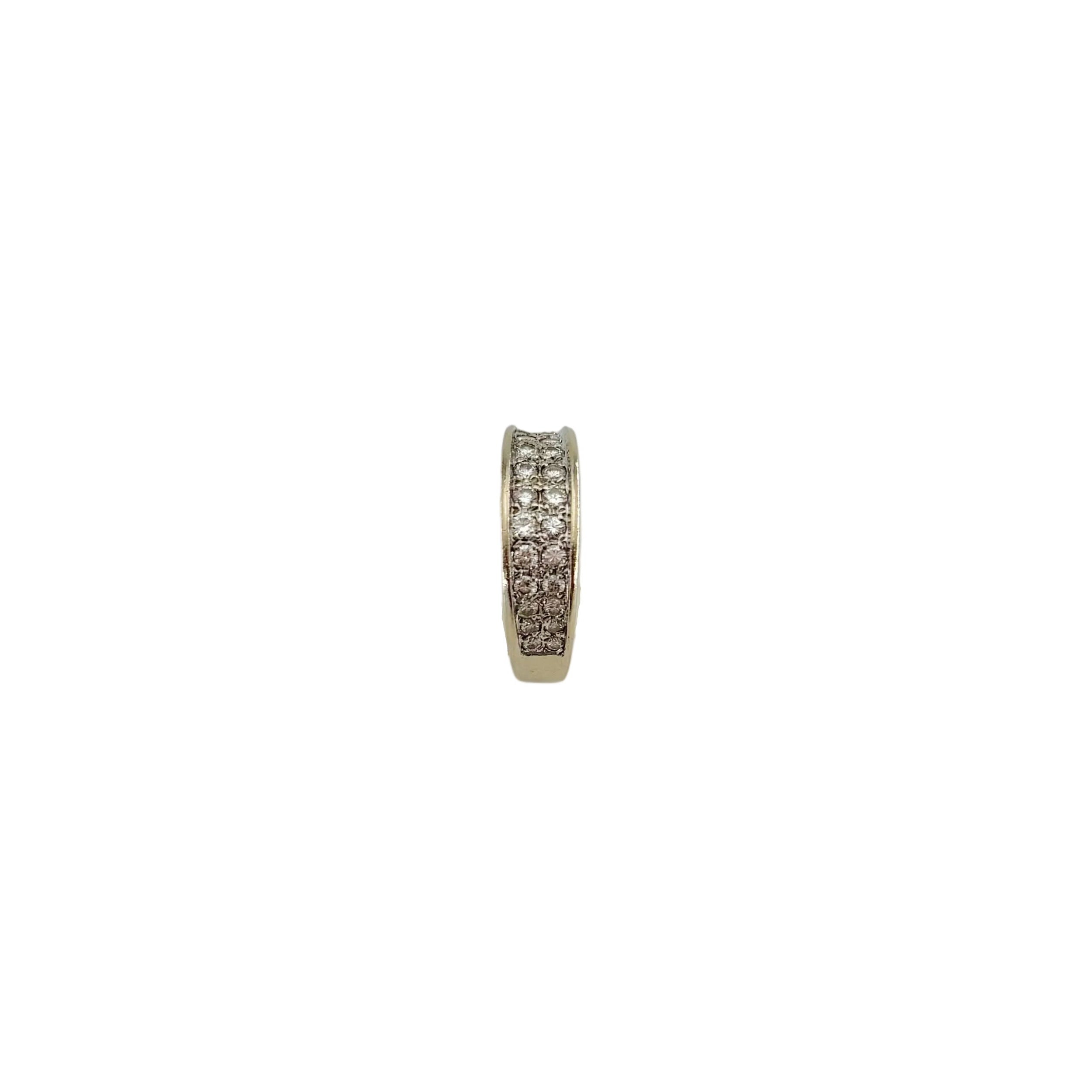 White Gold and Diamond Bangle Ring
