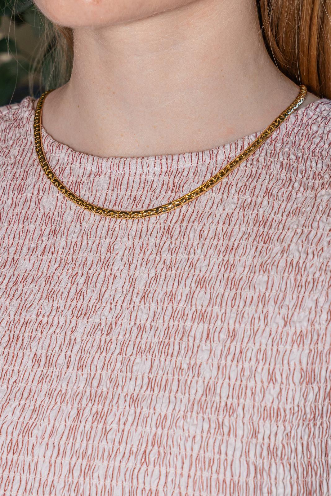 Collier Maille haricot Or jaune