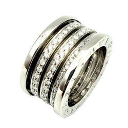 BULGARI "B.Zero1" Band Ring in white gold and diamonds