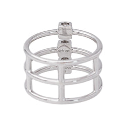 Dinh Van Ring "The Cube" White gold Diamond