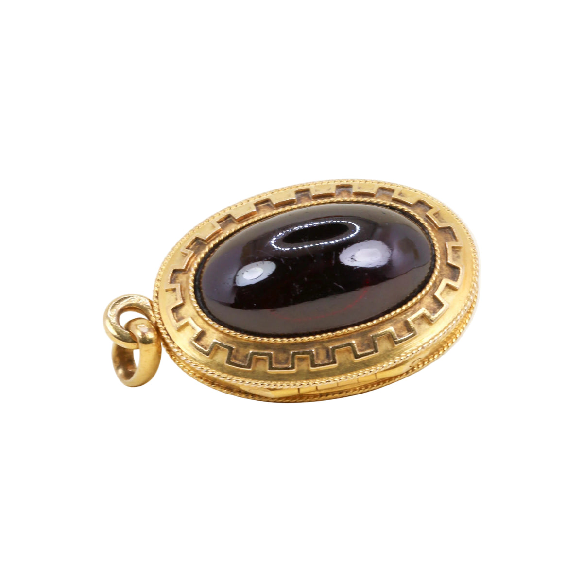 Yellow Gold and Garnet Pendant
