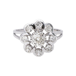 Bague Or blanc Diamant