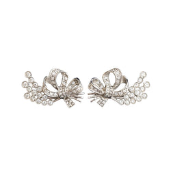Platinum and Diamond Earrings