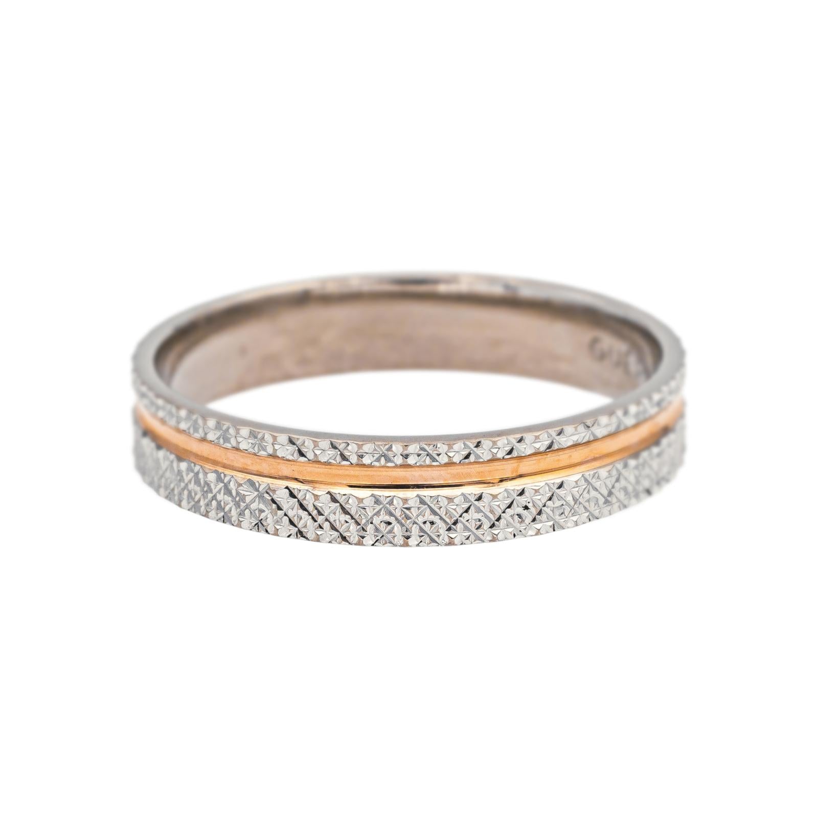 Bague Alliance GUÉRIN en or blanc et or rose