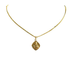 Yellow gold Scapular Medal