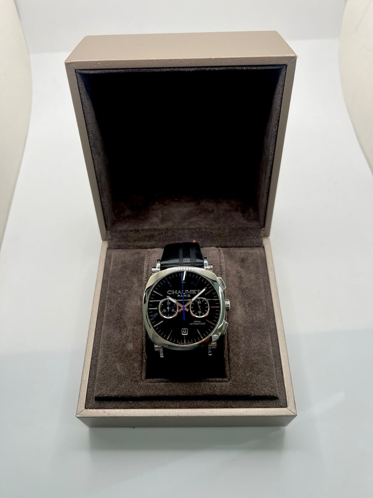 CHAUMET "Dandy" Watch in Steel and Leather