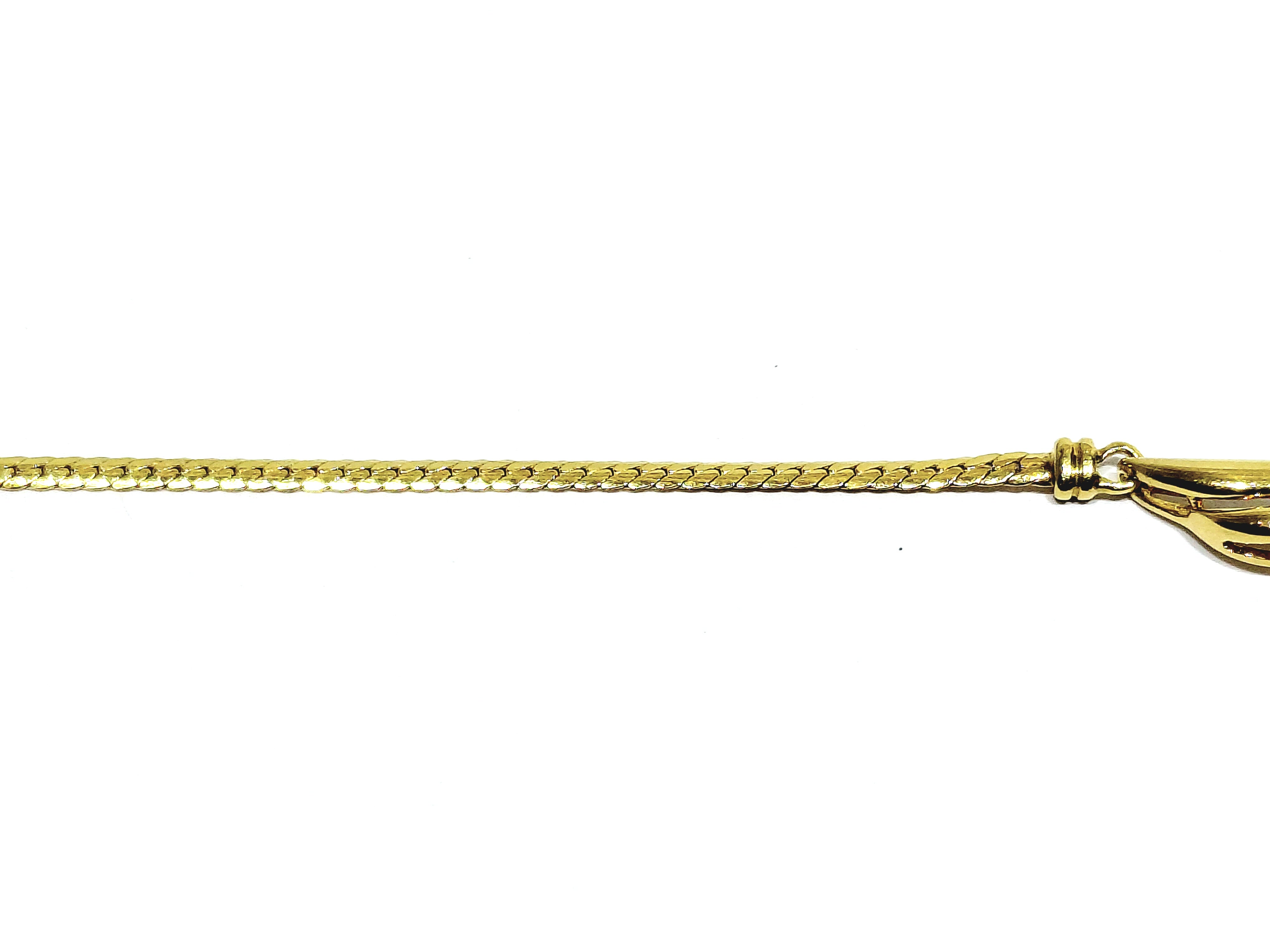 Yellow gold, Emerald, and Diamonds Necklace