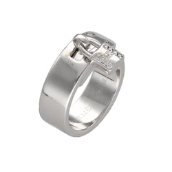 HERMÈS "Kelly" Ring in White Gold and Diamonds