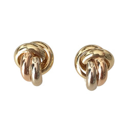 Flea earrings in white gold, yellow gold and rose gold
