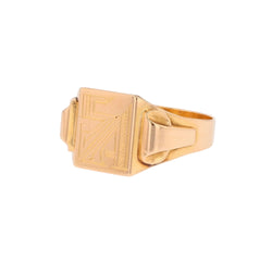 Rose gold Signet ring