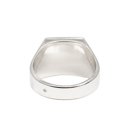 White Gold Signet Ring