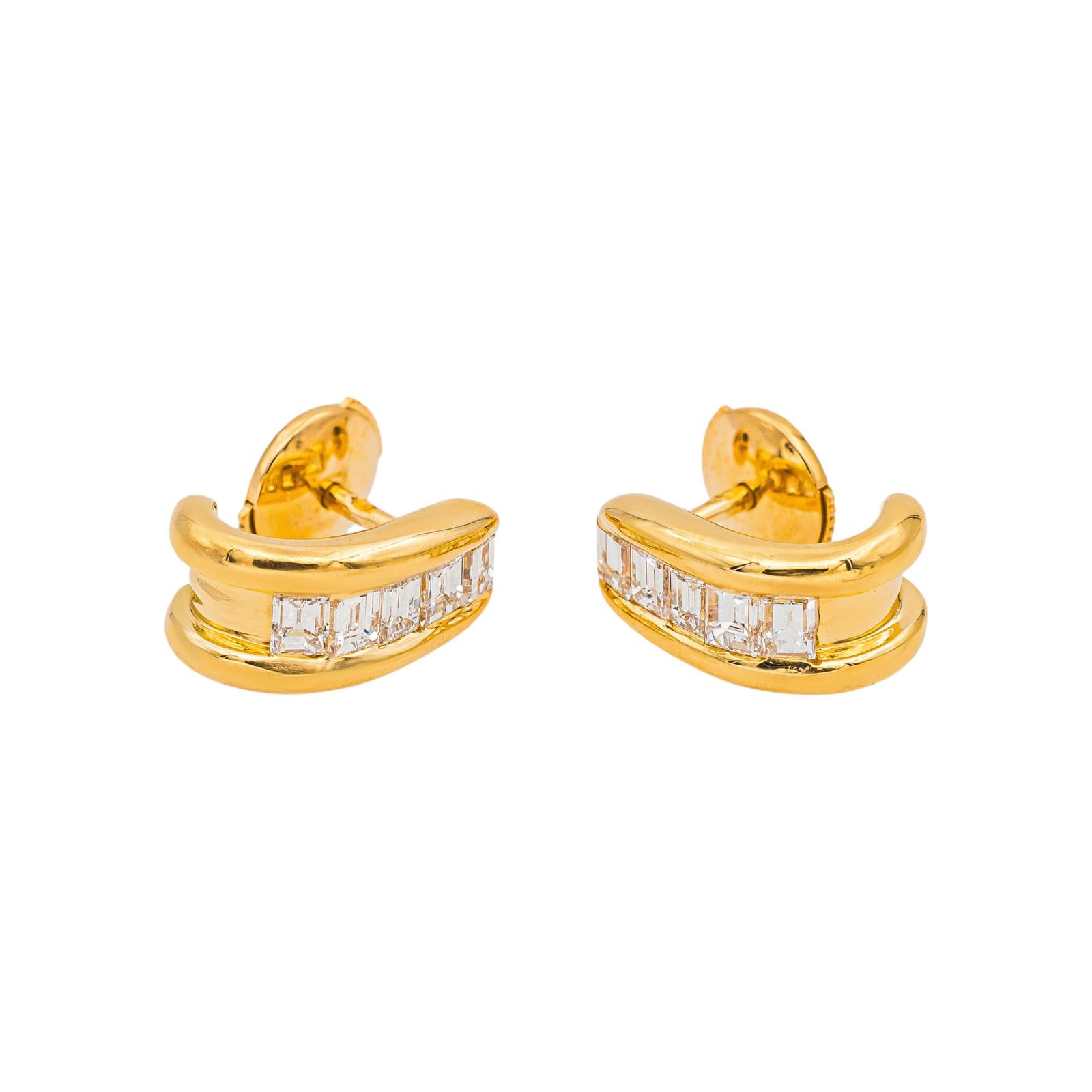 Earrings Yellow gold Diamond