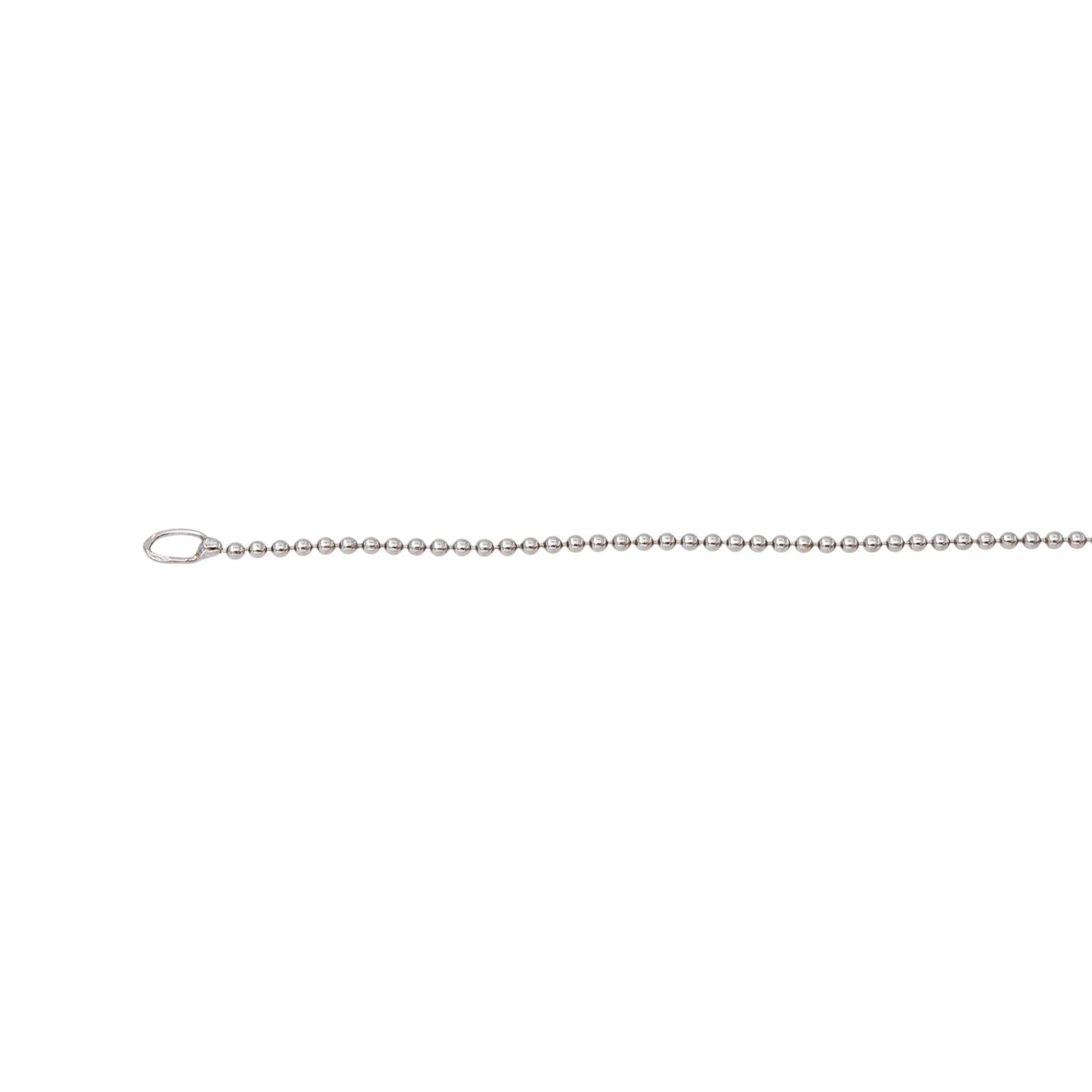 Necklace  White gold  Diamond