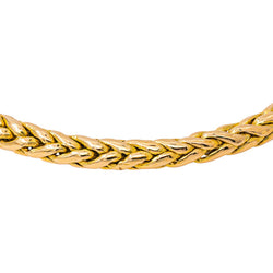Yellow Gold Palm Leaf Link Bracelet