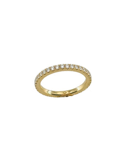 Bague Alliance en or jaune et diamants