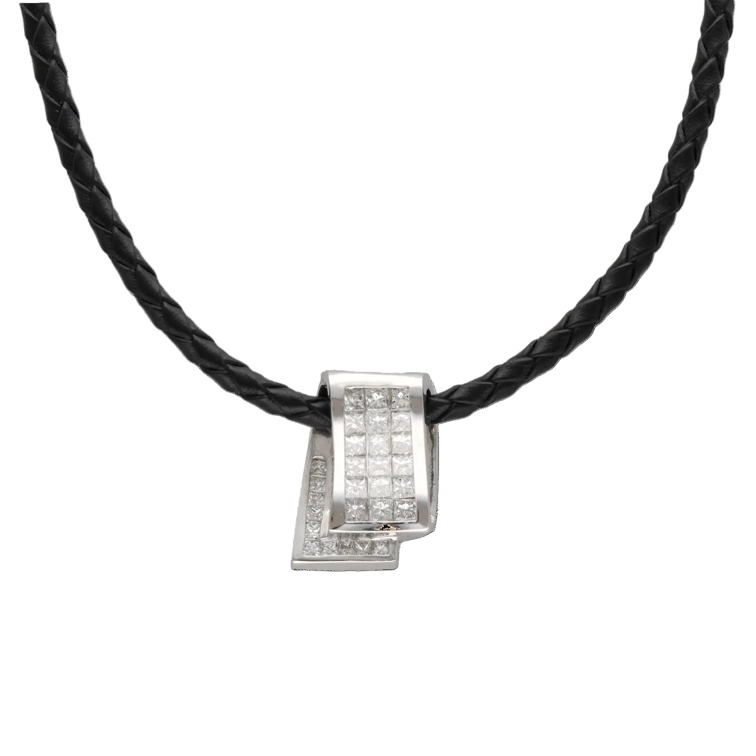 White Gold and Diamond Pendant