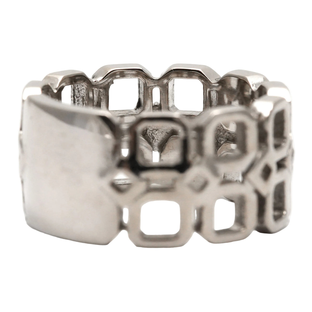 White Gold and Diamond Band Ring