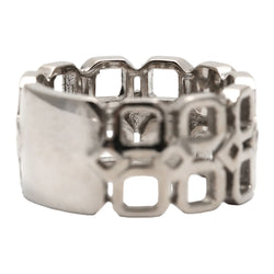 White Gold and Diamond Band Ring