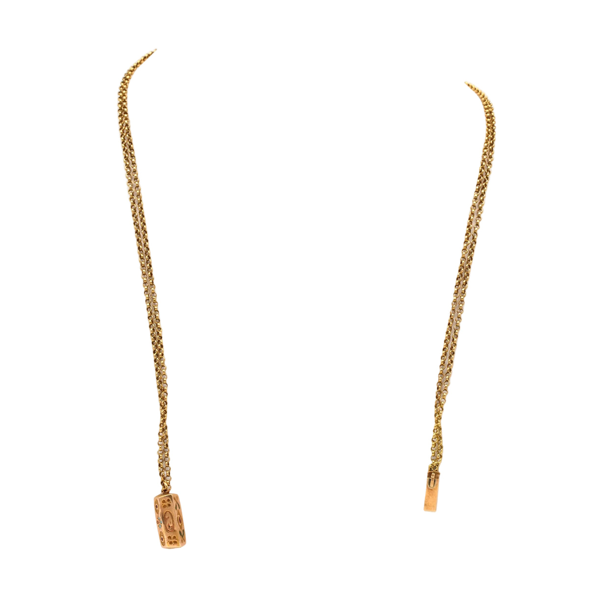 Yellow Gold and Diamond Pendant Necklace