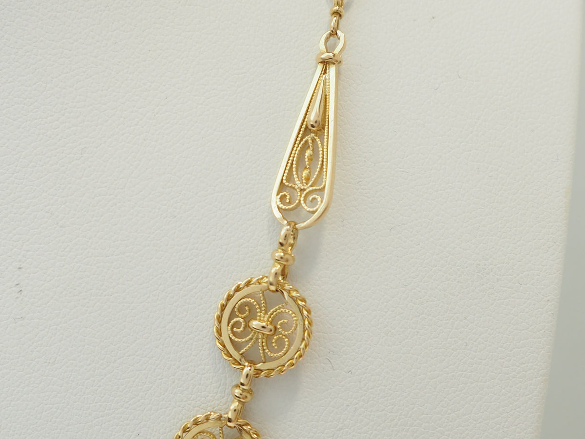 Collier Draperie en or jaune