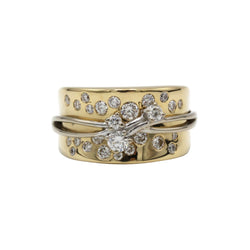 Bague 2 ors en or et diamants - Castafiore