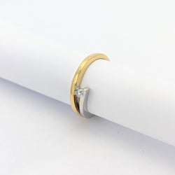 Bague 2 ors et diamant - Castafiore