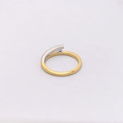 Bague 2 ors et diamant - Castafiore