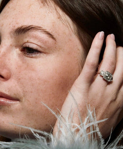 Bague 3 diamants Art Deco - Castafiore