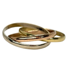 Bague 3 ors en or jaune, or rose, or blanc - Castafiore