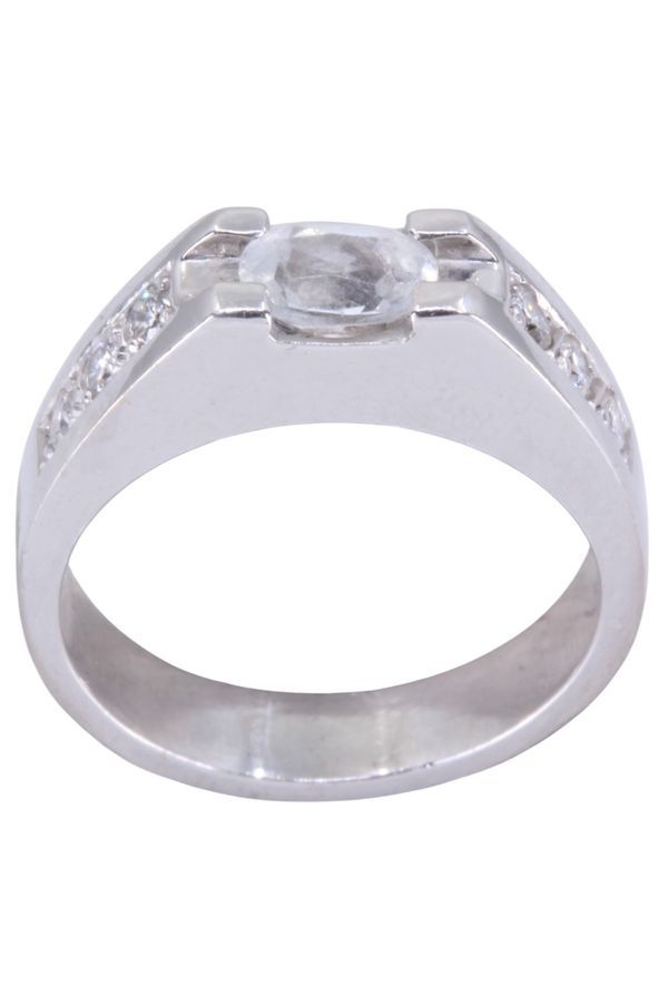 Bague aigue - marine et diamants en or blanc - Castafiore