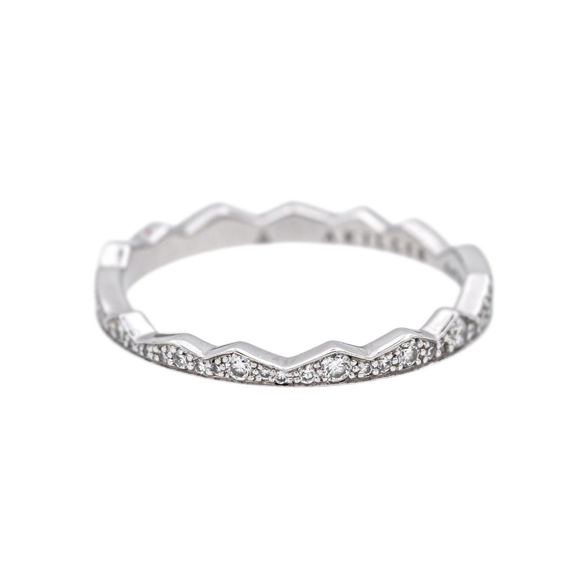 Bague Alliance AKILIS "Capture Light" en or blanc et diamants - Castafiore