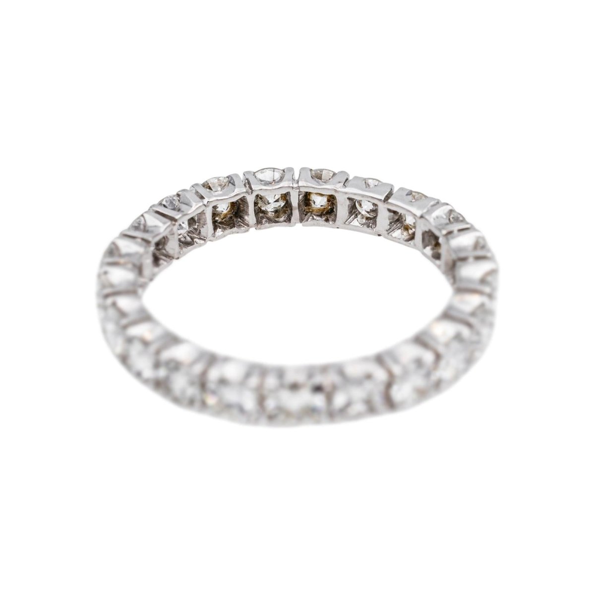 Bague Alliance Américaine Or blanc Diamant - Castafiore