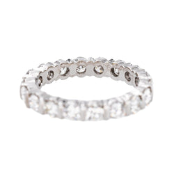 Bague Alliance américaine Or blanc Diamant - Castafiore