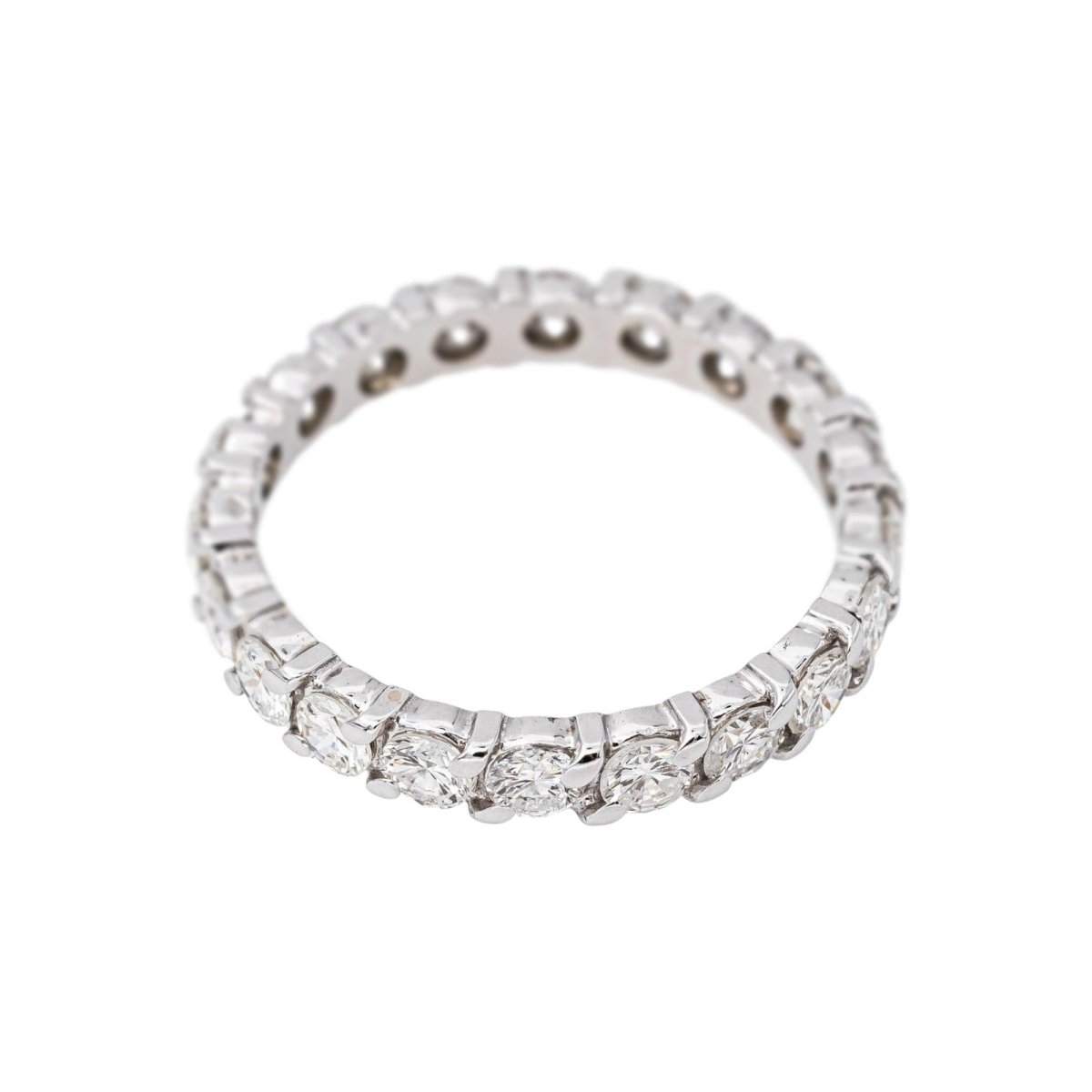 Bague Alliance américaine Or blanc Diamant - Castafiore