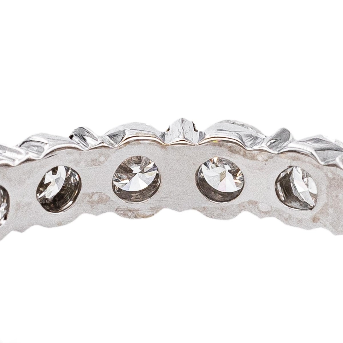 Bague Alliance américaine Or blanc Diamant - Castafiore