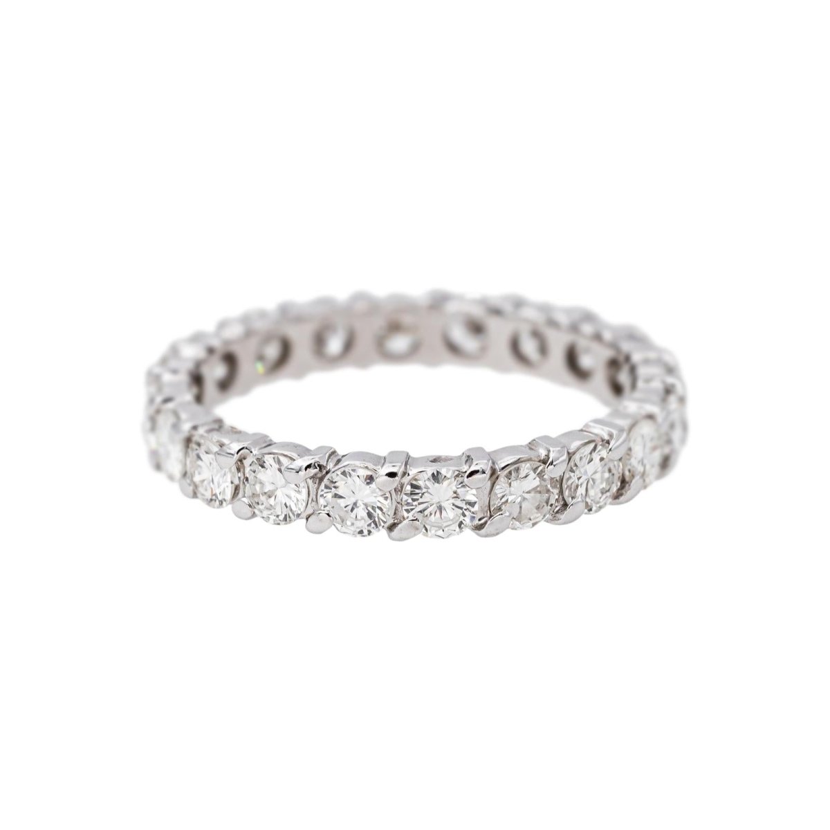 Bague Alliance américaine Or blanc Diamant - Castafiore