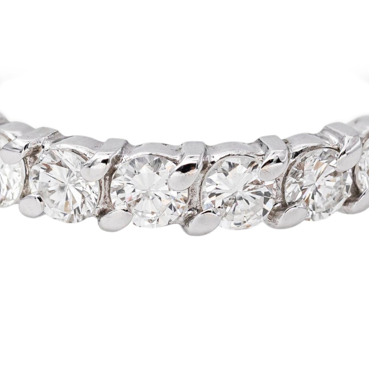 Bague Alliance américaine Or blanc Diamant - Castafiore