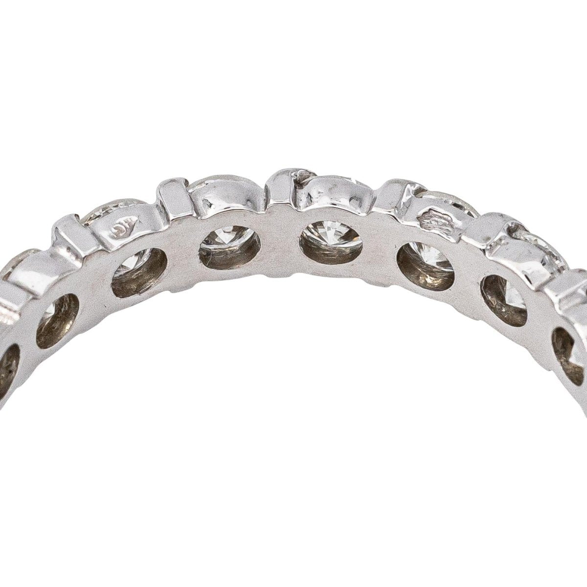 Bague Alliance américaine Or blanc Diamant - Castafiore