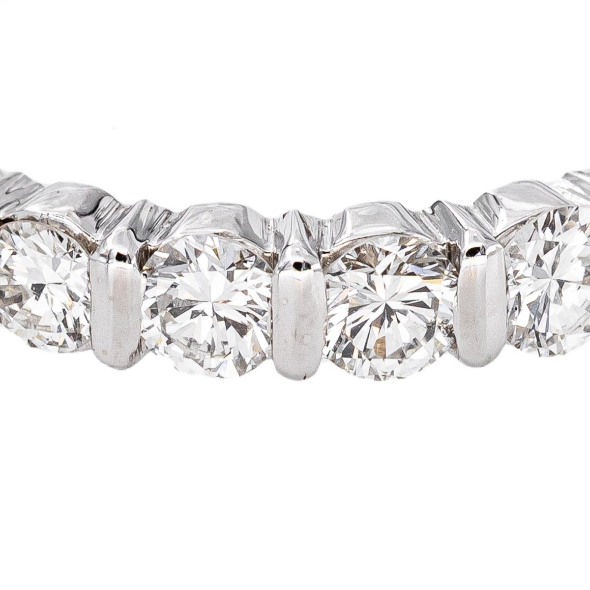 Bague Alliance américaine Or blanc Diamant - Castafiore