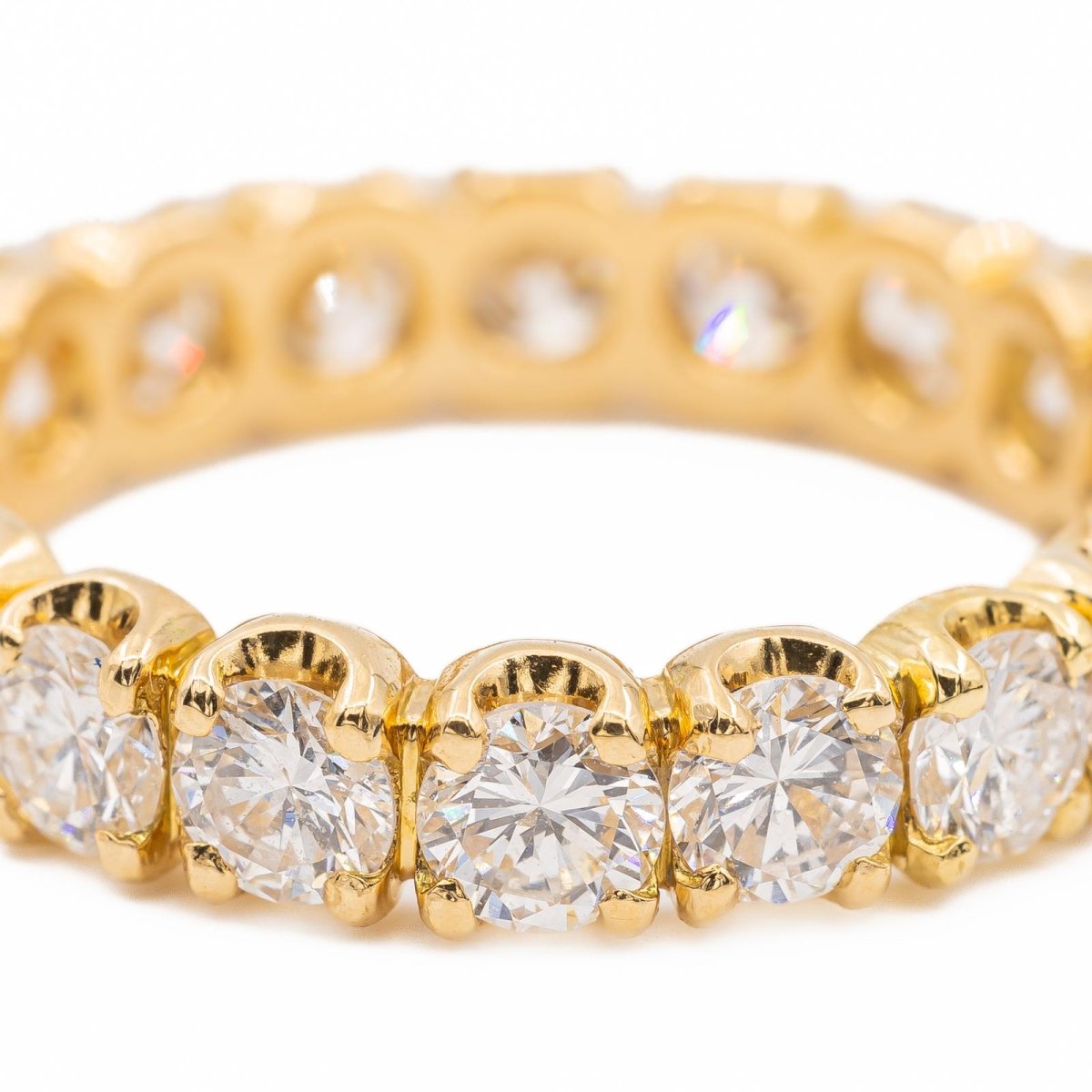 Bague Alliance américaine Or jaune Diamant - Castafiore