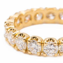 Bague Alliance américaine Or jaune Diamant - Castafiore