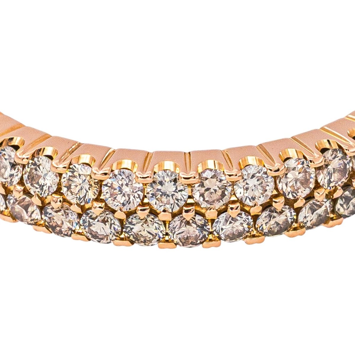 Bague Alliance américaine Or Rose Diamant - Castafiore