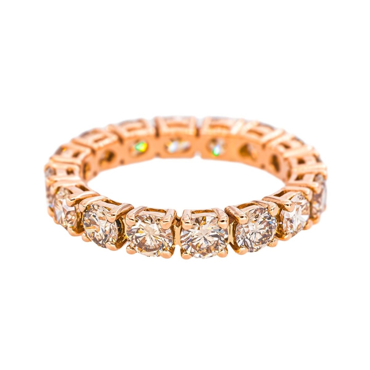 Bague Alliance américaine Or rose Diamant - Castafiore