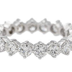 Bague Alliance américaine Platine Diamant - Castafiore