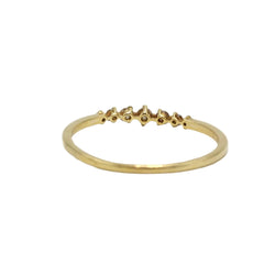Bague Alliance ARISTOCRAZY "Les Délicieux" en or jaune et diamants - Castafiore