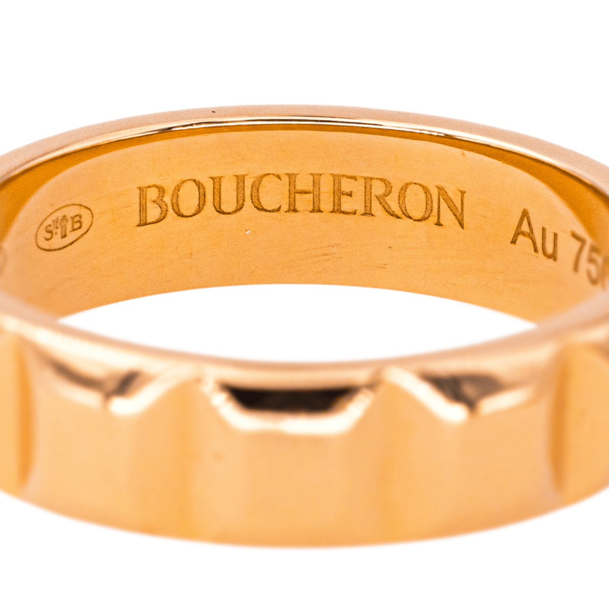 Bague Alliance BOUCHERON "Clou de Paris" en or rose - Castafiore