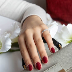 Bague Alliance BOUCHERON en or blanc et diamants - Castafiore