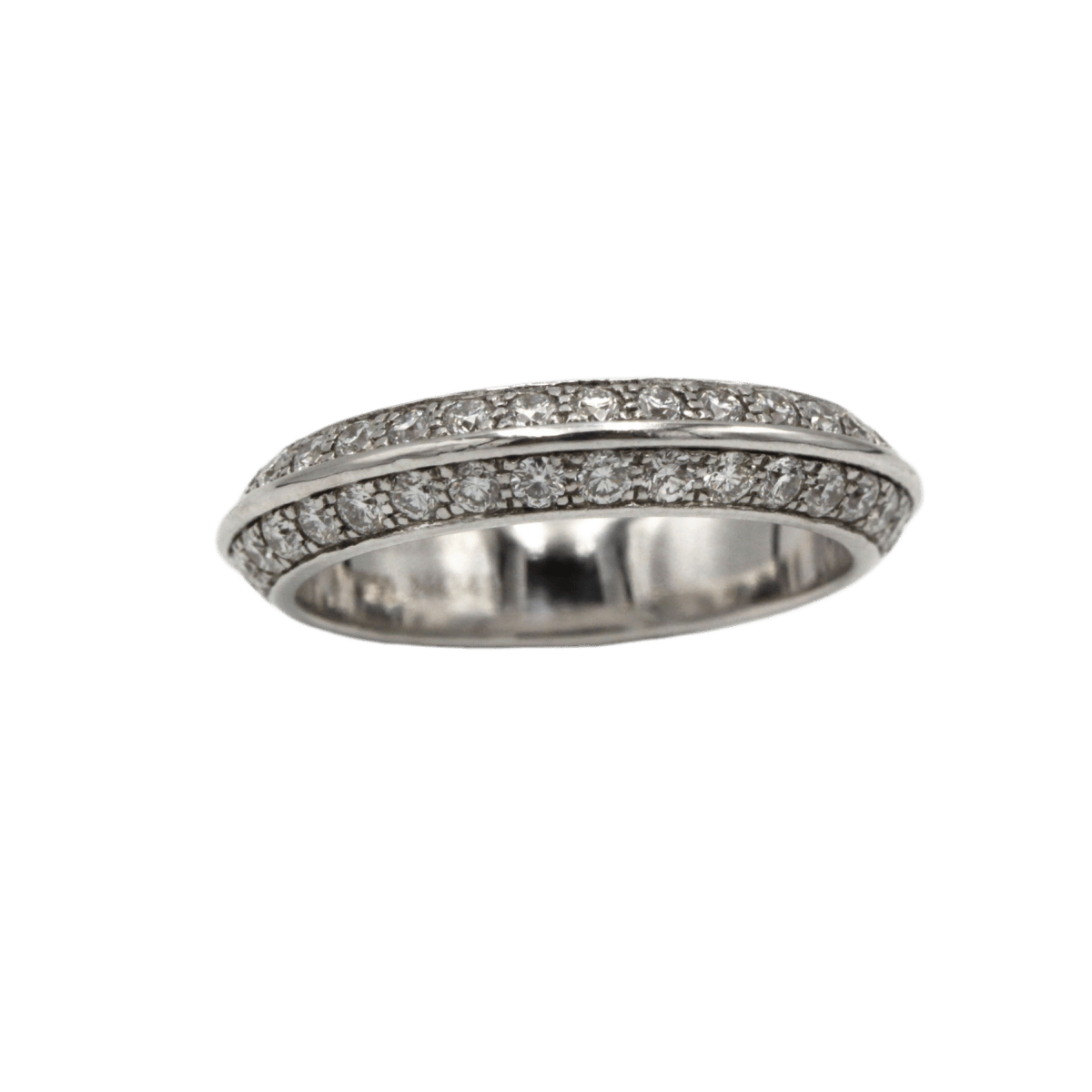 Bague Alliance BOUCHERON en or blanc et diamants - Castafiore
